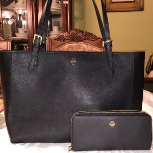 Matching Tory Burch purse and wallet